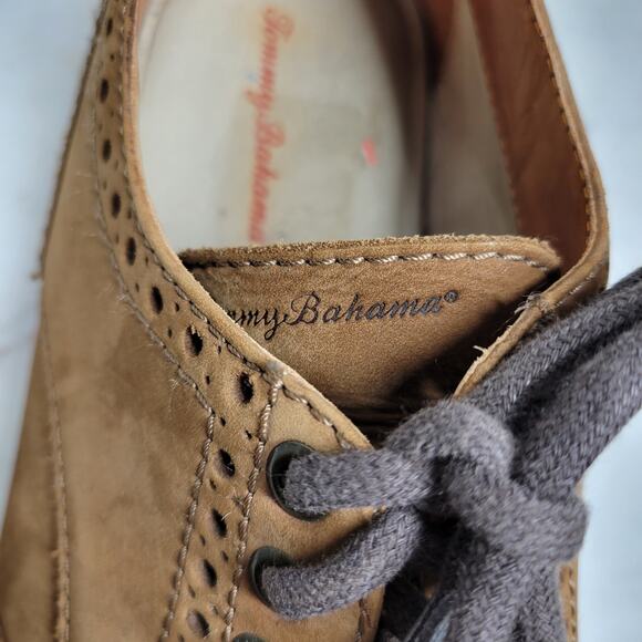 Tommy Bahama Elliott Wingtip Shoes Mens 13 Brown Leather Lace Up Dress Footwear main image 15